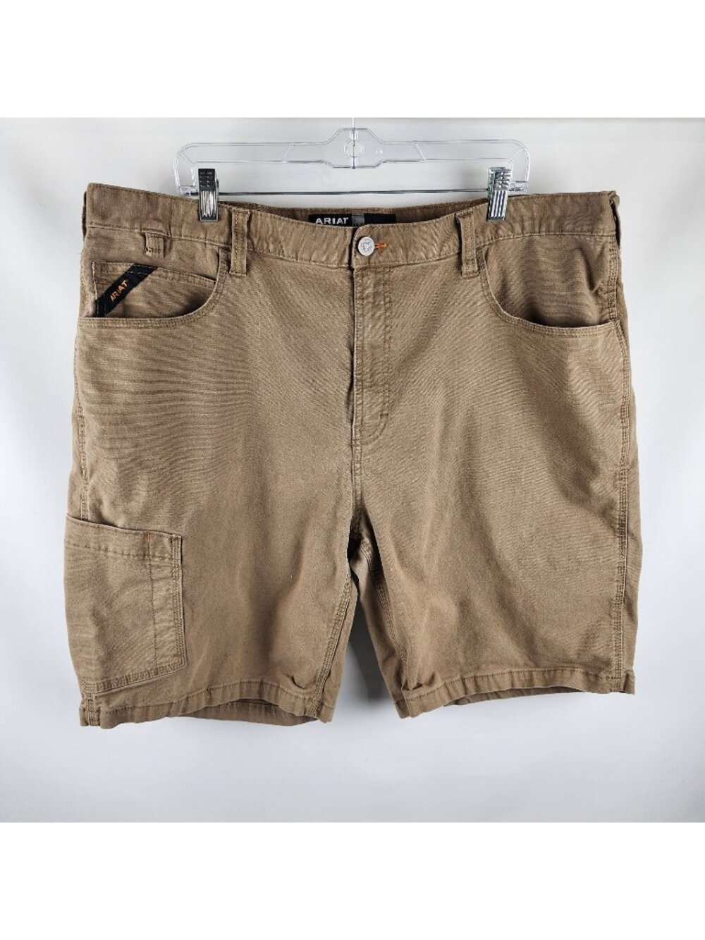 Ariat Shorts Mens 42 Brown Rebar M4 Relaxed Tough Short (49x9.5)